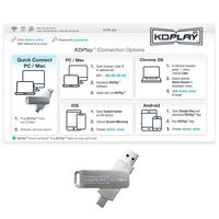 KD-BYOD4K 4K WIRELESS BYOD PRESENTATION GATEWAY - 1/4 IMAGES, SUPPORT PC, MAC, IOS AND ANDROID